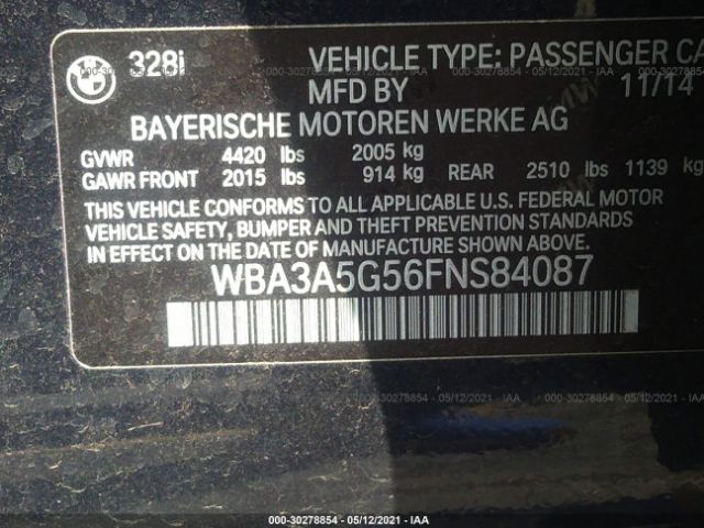 Photo 8 VIN: WBA3A5G56FNS84087 - BMW 328 