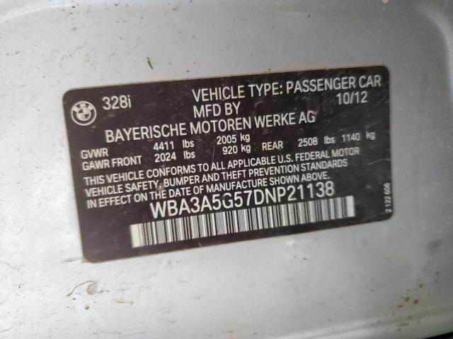 Photo 11 VIN: WBA3A5G57DNP21138 - BMW 328I 