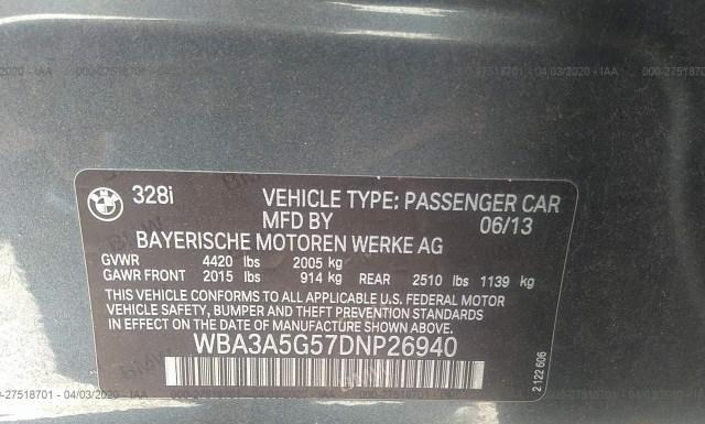 Photo 8 VIN: WBA3A5G57DNP26940 - BMW 328I 