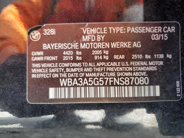 Photo 11 VIN: WBA3A5G57FNS87080 - BMW 328 I 