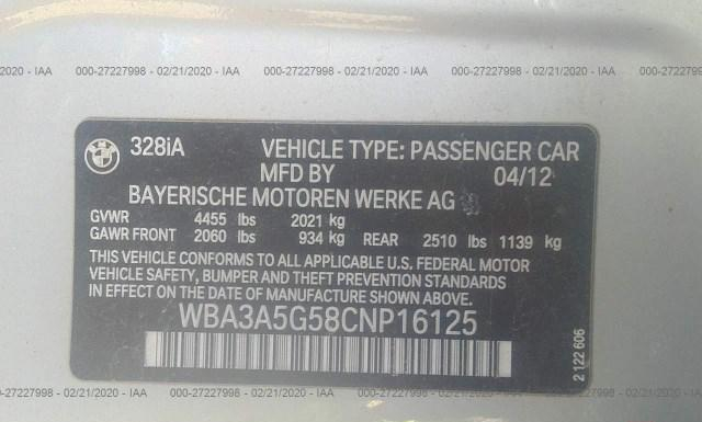 Photo 8 VIN: WBA3A5G58CNP16125 - BMW 328 