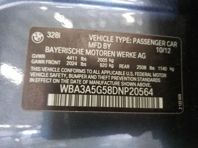 Photo 9 VIN: WBA3A5G58DNP20564 - BMW 328 I 