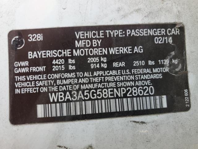 Photo 9 VIN: WBA3A5G58ENP28620 - BMW 328 I 