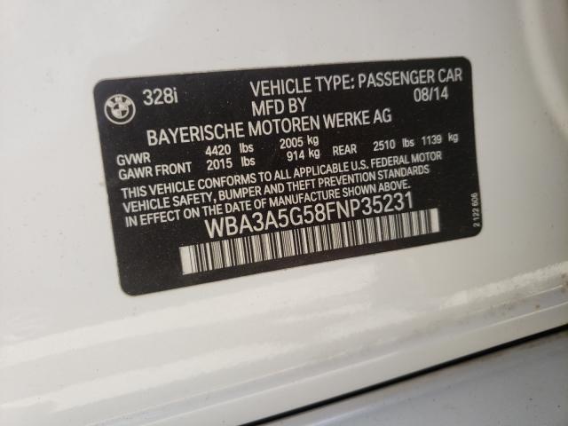 Photo 9 VIN: WBA3A5G58FNP35231 - BMW 328 I 