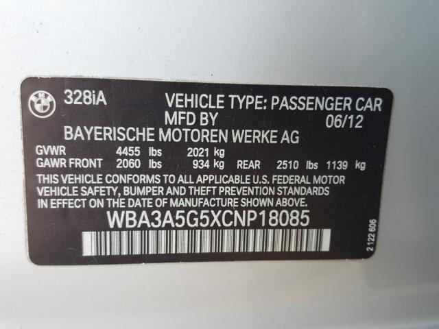 Photo 9 VIN: WBA3A5G5XCNP18085 - BMW 328 I 