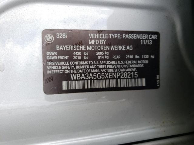 Photo 9 VIN: WBA3A5G5XENP28215 - BMW 328 I 