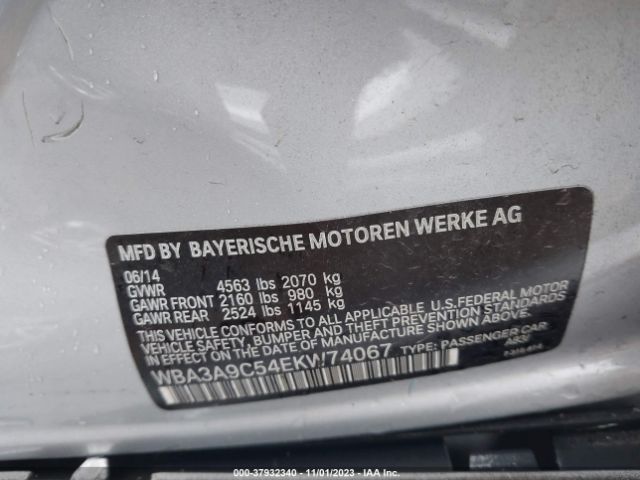 Photo 8 VIN: WBA3A9C54EKW74067 - BMW 335I 