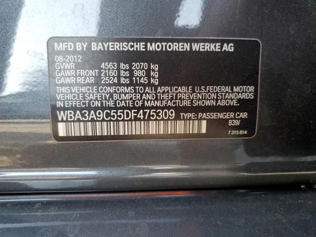 Photo 11 VIN: WBA3A9C55DF475309 - BMW 3 SERIES 