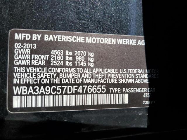 Photo 11 VIN: WBA3A9C57DF476655 - BMW 3 SERIES 