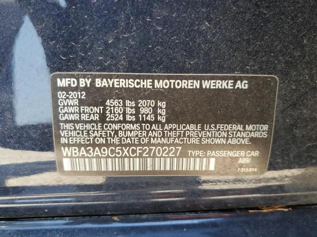 Photo 11 VIN: WBA3A9C5XCF270227 - BMW 335 I 