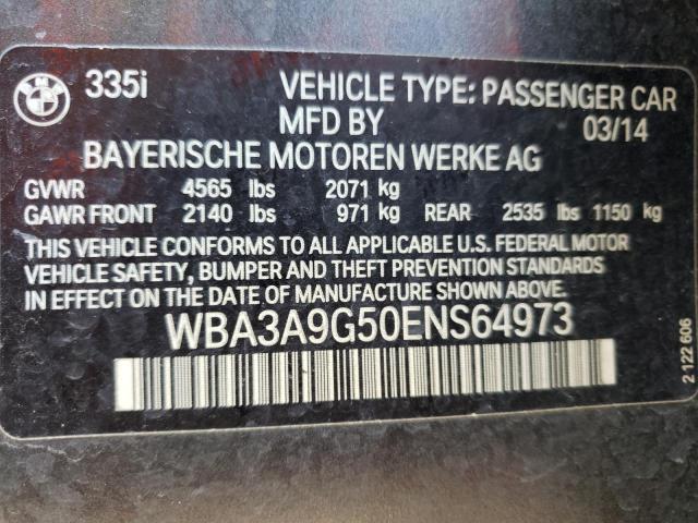 Photo 9 VIN: WBA3A9G50ENS64973 - BMW 335 I 