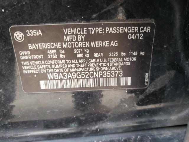 Photo 9 VIN: WBA3A9G52CNP35373 - BMW 335 I 