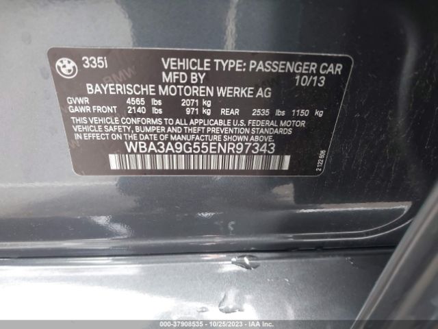 Photo 8 VIN: WBA3A9G55ENR97343 - BMW 335I 