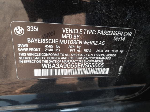 Photo 9 VIN: WBA3A9G55ENS65665 - BMW 335 I 