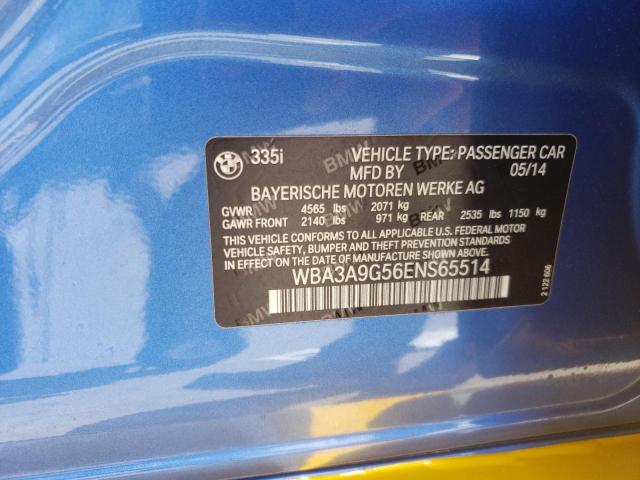 Photo 11 VIN: WBA3A9G56ENS65514 - BMW 335 I 