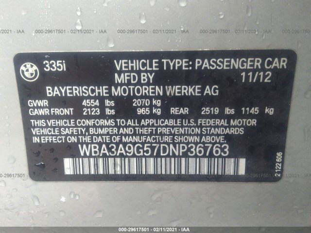 Photo 8 VIN: WBA3A9G57DNP36763 - BMW 3 