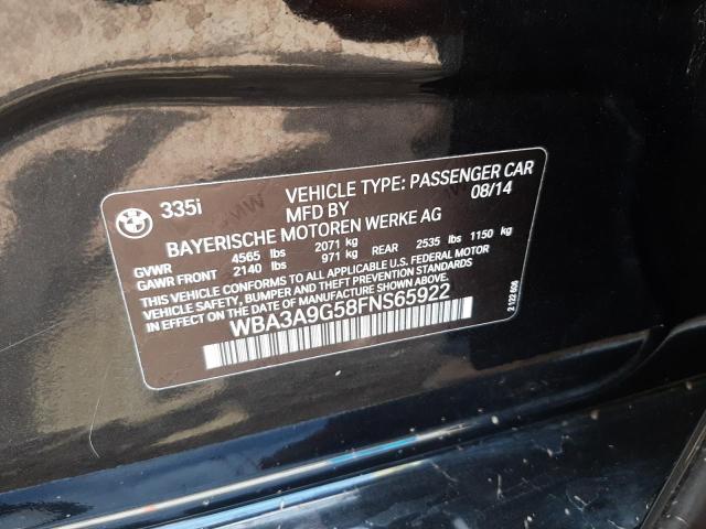 Photo 11 VIN: WBA3A9G58FNS65922 - BMW 335 I 