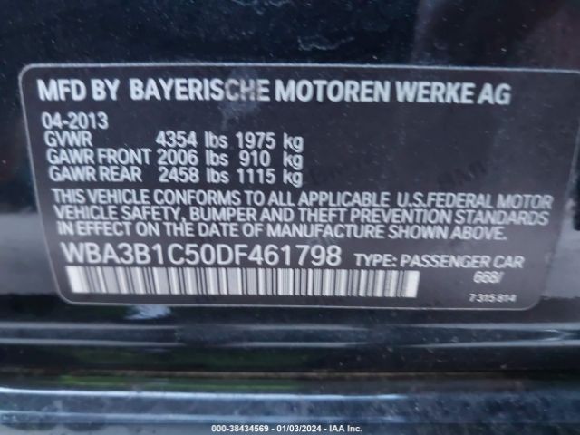 Photo 8 VIN: WBA3B1C50DF461798 - BMW 320I 