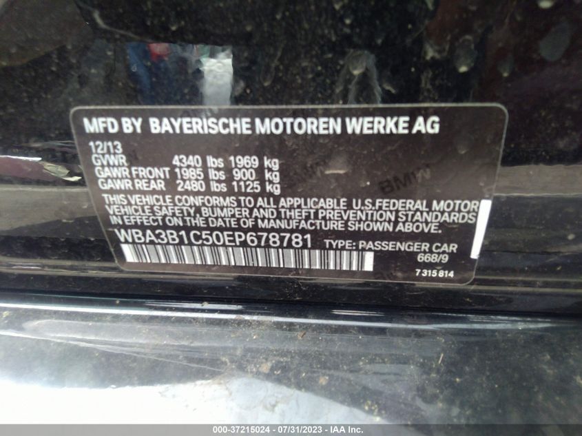 Photo 8 VIN: WBA3B1C50EP678781 - BMW 3ER 