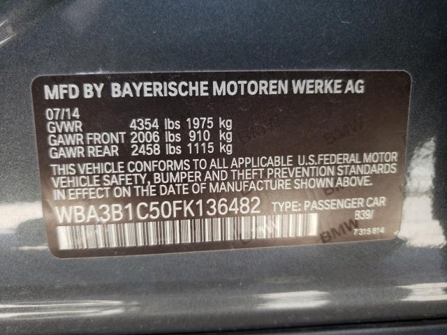 Photo 9 VIN: WBA3B1C50FK136482 - BMW 3 SERIES 