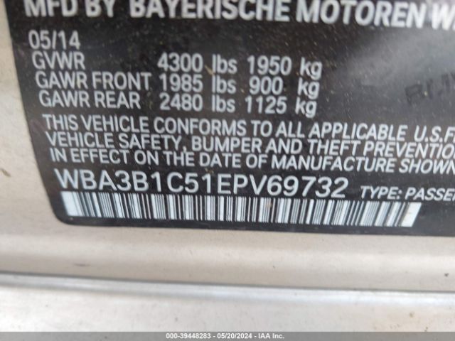 Photo 8 VIN: WBA3B1C51EPV69732 - BMW 320I 