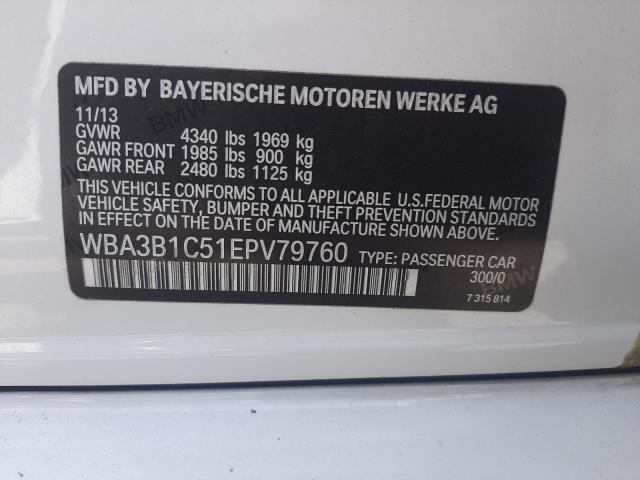 Photo 9 VIN: WBA3B1C51EPV79760 - BMW 320 I 