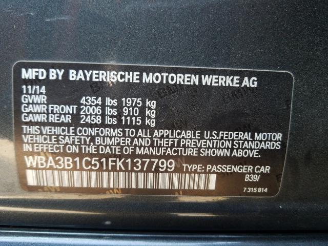 Photo 9 VIN: WBA3B1C51FK137799 - BMW 320 I 