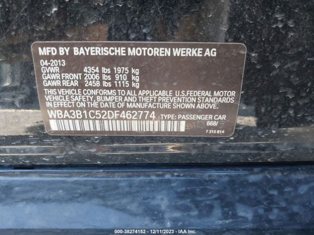 Photo 8 VIN: WBA3B1C52DF462774 - BMW 320I 