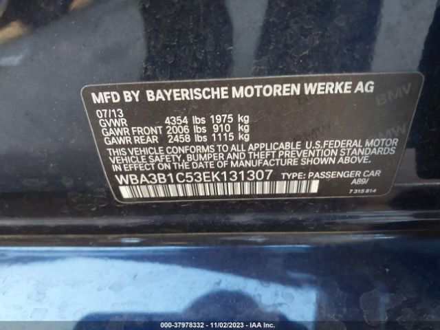 Photo 8 VIN: WBA3B1C53EK131307 - BMW 320I 