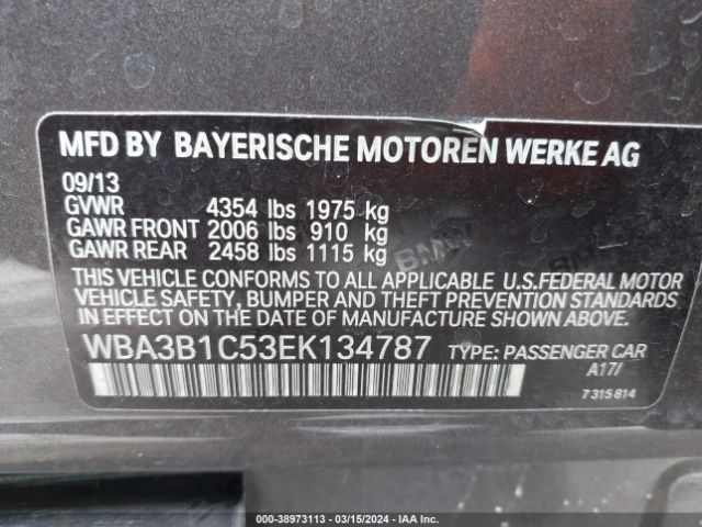 Photo 8 VIN: WBA3B1C53EK134787 - BMW 320I 