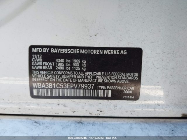 Photo 8 VIN: WBA3B1C53EPV79937 - BMW 320I 