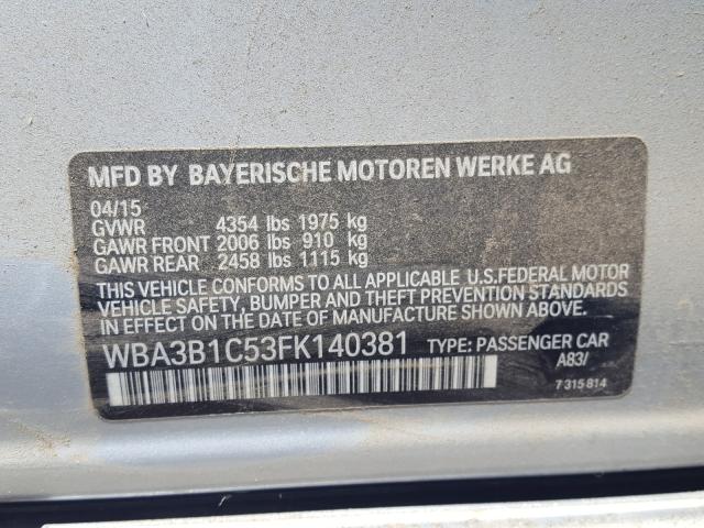 Photo 9 VIN: WBA3B1C53FK140381 - BMW 320 I 