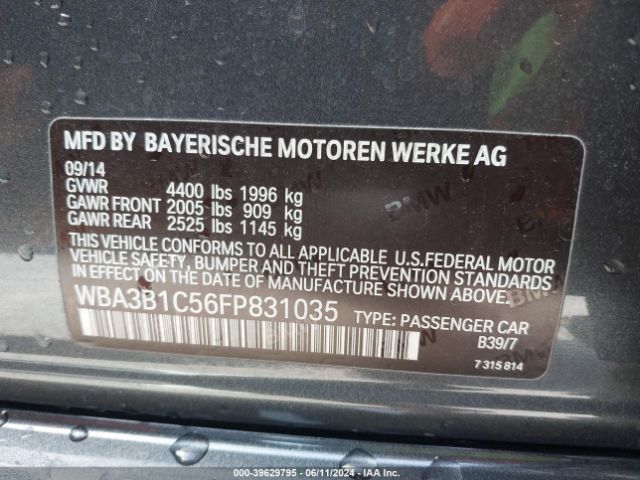 Photo 8 VIN: WBA3B1C56FP831035 - BMW 320I 