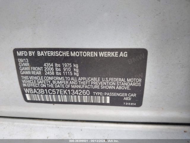 Photo 8 VIN: WBA3B1C57EK134260 - BMW 320I 