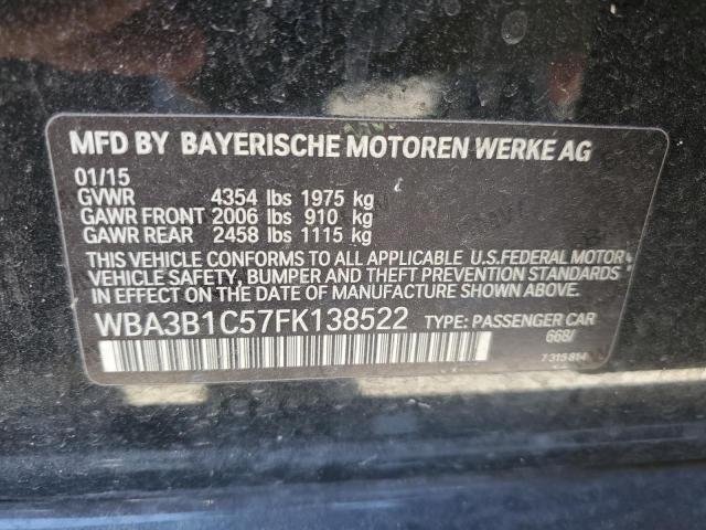 Photo 11 VIN: WBA3B1C57FK138522 - BMW 3 SERIES 