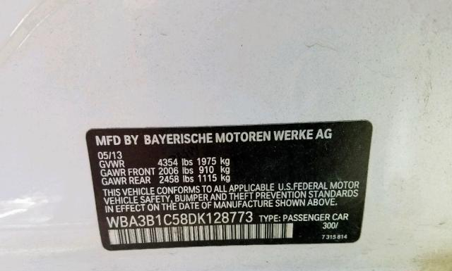 Photo 9 VIN: WBA3B1C58DK128773 - BMW 320 