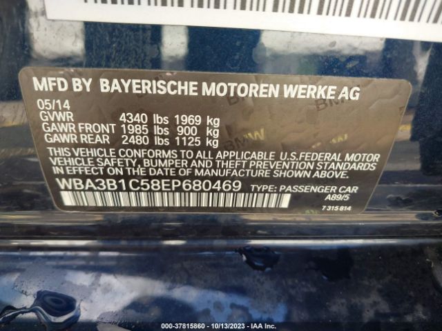 Photo 8 VIN: WBA3B1C58EP680469 - BMW 320I 