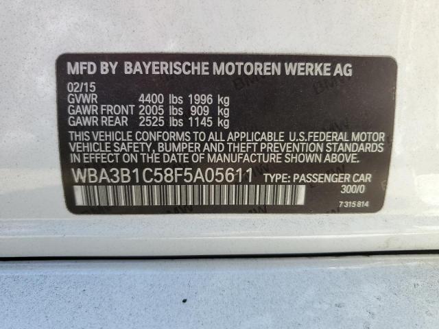 Photo 11 VIN: WBA3B1C58F5A05611 - BMW 3 SERIES 