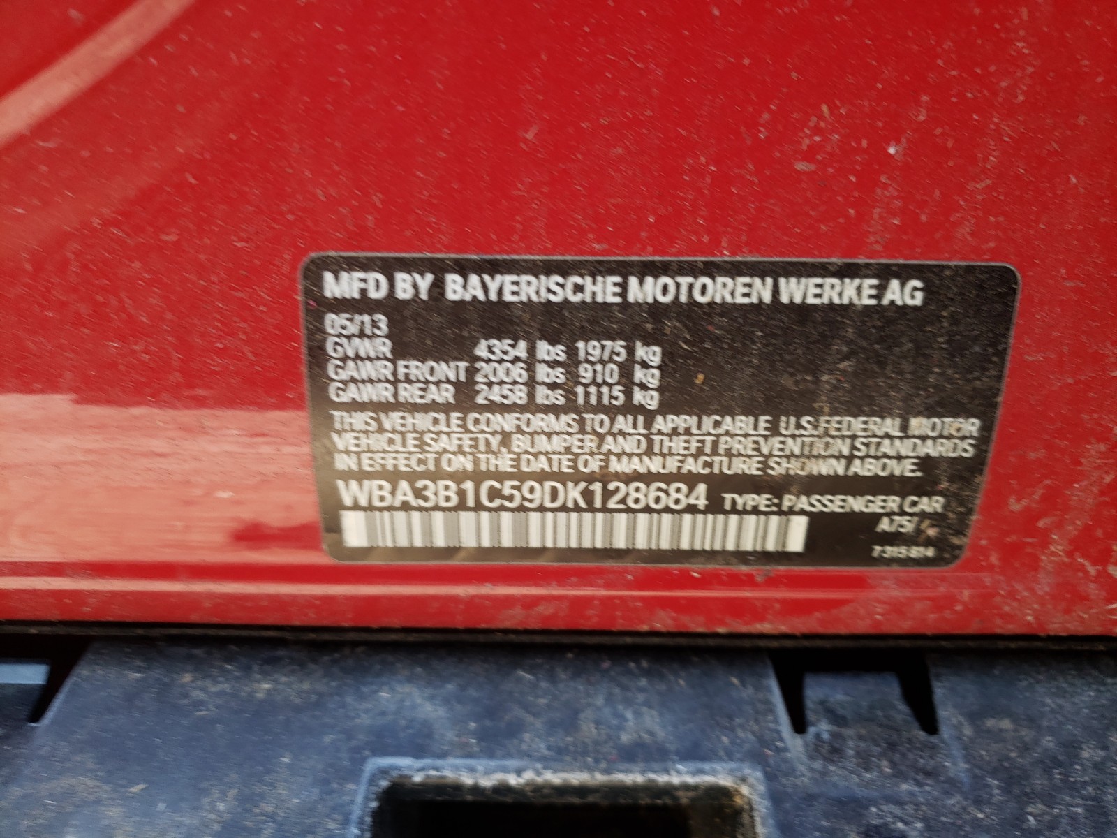 Photo 9 VIN: WBA3B1C59DK128684 - BMW 320 I 