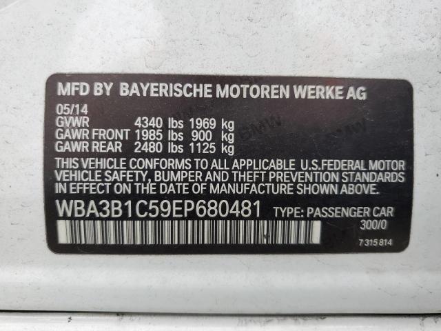 Photo 12 VIN: WBA3B1C59EP680481 - BMW 3 SERIES 