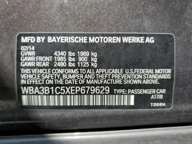 Photo 11 VIN: WBA3B1C5XEP679629 - BMW 320 I 