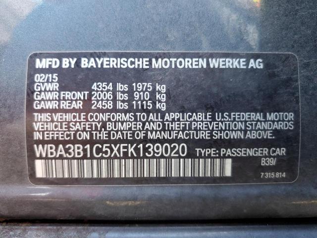 Photo 11 VIN: WBA3B1C5XFK139020 - BMW 3 SERIES 