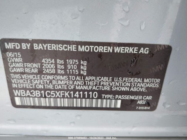 Photo 8 VIN: WBA3B1C5XFK141110 - BMW 320I 