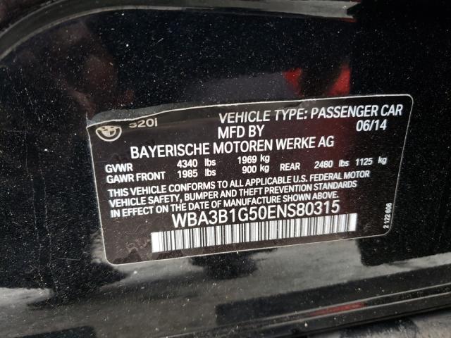 Photo 9 VIN: WBA3B1G50ENS80315 - BMW 320 I 