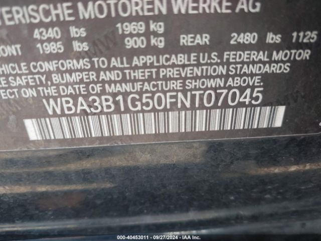 Photo 8 VIN: WBA3B1G50FNT07045 - BMW 320I 