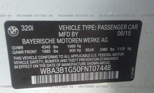 Photo 8 VIN: WBA3B1G50FNT07448 - BMW 320 