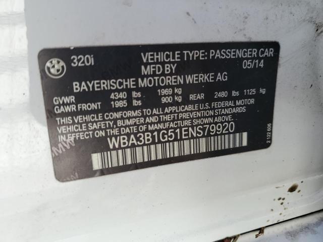 Photo 12 VIN: WBA3B1G51ENS79920 - BMW 320 I 