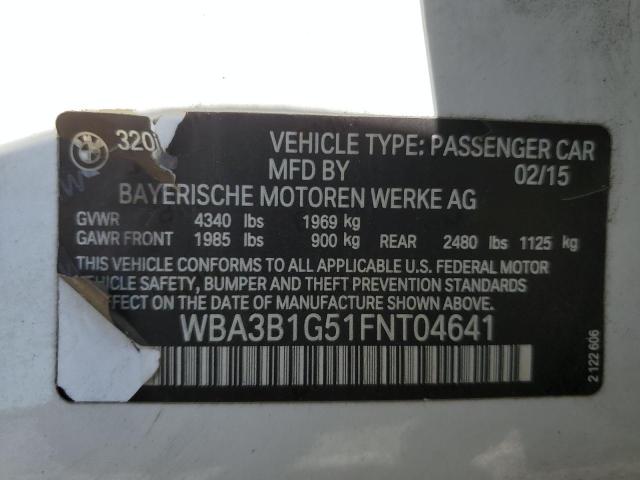 Photo 11 VIN: WBA3B1G51FNT04641 - BMW 320 I 