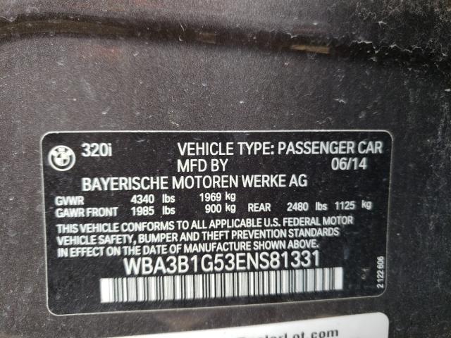 Photo 9 VIN: WBA3B1G53ENS81331 - BMW 320 I 