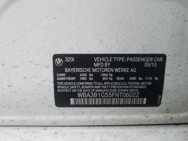 Photo 9 VIN: WBA3B1G55FNT06022 - BMW 320 I 